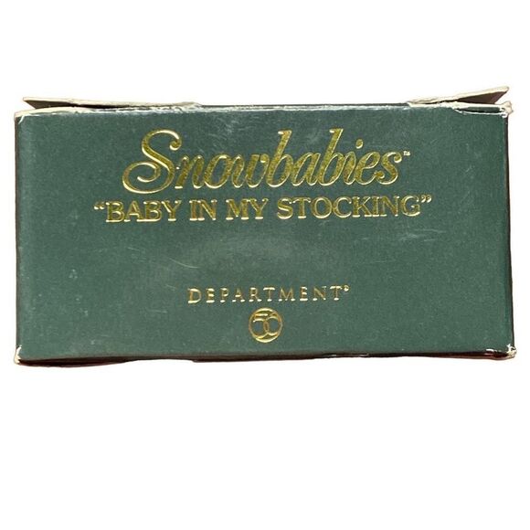 Department 56 Snowbabies “Baby In My Stocking” 2002 With Box - Picture 4 of 6